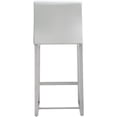 thumbnail image 5 of Maklaine 27" Contemporary Fabric Counter Stools in White (Set of 2), 5 of 9