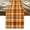 Orange, variant on Brown Checked Table Runner Farmhouse Tan Brown Buffalo Plaid Tablerunners 13 x 70 Inch, Table Decorations Tabletop Scarf for Summer Gathering Holiday Farmhouse Kitchen Dining Decor