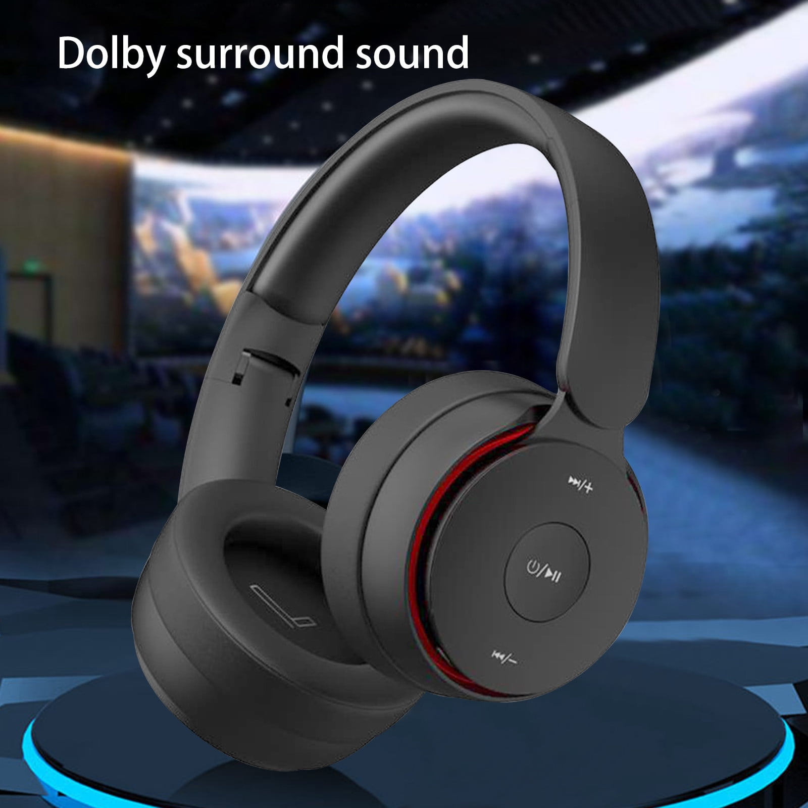 Hybrid Active Noise Cancelling Headphones, Wireless Over Ear Bluetooth Headphones, Hi-Fi Audio, Deep Bass, Comfort Fit Ear Cups, 30h Playtime for Home Office Travel