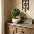 thumbnail image 6 of Upgraded Leaves Potted By Green Plants In Leaves Indoor Balcony Desktop Artificial Bonsai F, 6 of 8