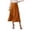 Z983 Orange, variant on Landzoo Women'S Skirts Solid Color Elastic Waist Summer Breathable Women A-line Skirt Size L Black
