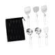 thumbnail image 5 of Camp Cooking Utensil Juego de utensilios de cocina Organizador de cocina Portable Camping Kitchen Utensil Juego para viajes Fiestas de picnic 6 piezas, 5 of 8