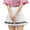 White, variant on IROINNID Elastic Waist Mini Skirts For Women Fashion High Waist Pleated Slim A-line Skirt Print Skirt