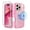 Clear Pink Glitter, variant on Petocase for iPhone 13/14/15 Case,Clear [Non Yellowing] [Compatible with MagSafe] Shockproof Protection Rugged Heavy Duty Cover Case for iPhone 13/14/15 6.1",Clear Black