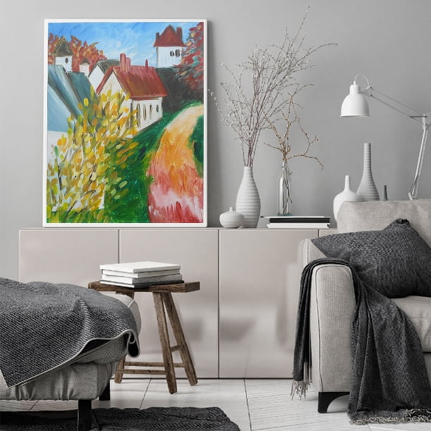 Cuadros Decorativos Camino del país dibujo sin marco DIY pintura al óleo por números lienzo decoración del hogar Ndcxsfigh Nuevos Originales