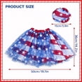 thumbnail image 3 of Danhjin 4th of July Porch Goose Outfits, Patriotic Star Skirt & Hat Set for Patio Goose Decor, 3 of 7