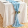thumbnail image 4 of YAOMOBB Birthday Party Table Runner Table Runner Rustic Tablecloth Soft Washable Non Fading Hand dyed Wedding Party Decor, 4 of 6