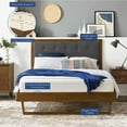 thumbnail image 6 of Willow King Wood Platform Bed With Angular Frame Walnut Charcoal MOD-6635-WAL-CHA, 6 of 13