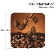 thumbnail image 2 of Disketp Coffee Beans Funny Coasters,4 Pcs Leather Coasters with Holder, Perfect Housewarming Hostess Gifts,Protect Furniture from Water Marks Scratch and Damage-Square, 2 of 6