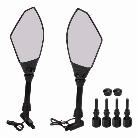 Applicable to Motorcycle Rearview Mirrors with LED Turn Signals