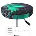 thumbnail image 4 of Lsque Northern Lights 2 Pattern Round Bar chair cushion covers Velvet Fabric Premium Comfort Protects from Scratches and Stains for 14-17 Inch Chair-14 inch, 4 of 7