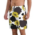 thumbnail image 2 of Goofa Sunflowers Country Printed Mens Swim Trunks Summer Quick Dry Short Beach Swimwear Bathing Suits-Small, 2 of 9