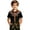 001-Black591, variant on Boy's Minimal Arrow Western Yoke Embroidered Shirt Lapel Collar Long Sleeve Solid Bavarian Top Oktoberfest Blouse