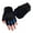 Blue, variant on Cheers.US Half Finger Workout Gloves with Wrist Support for Men, M