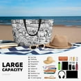 thumbnail image 4 of Kdxio Country Farm Scene for Beach Bag for Women Large Beach Tote Bag Waterproof Sandproof Swim Bag with Zipper Pockets Beach Vacation Travel, 4 of 6