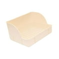 thumbnail image 3 of balikha Corner Litter Pan Pee Pan Tray Bedpan Cage Toilet Bedding Box Pet Toilet for Hamster Rats Cage Accessories Beige, 3 of 9