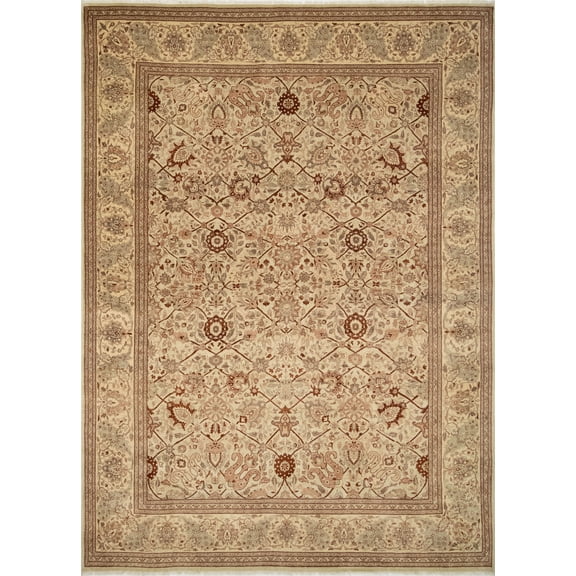 Ankara Nousha Bone Grey/Beige Rug, 9'1" x 12'5"