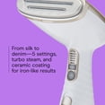 thumbnail image 4 of Conair Handheld Garment Steamer for Clothes, Turbo ExtremeSteam 1875W Fabric Steamer, Portable Handheld Design, Strong Penetrating Steam, White/Champagne, 4 of 11