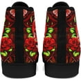 thumbnail image 3 of Mens High Top Sneakers Lace-Up Gothic Designed Casual Steet Canvas Shoes for Women Red and Black Skull Shoes, 3 of 7