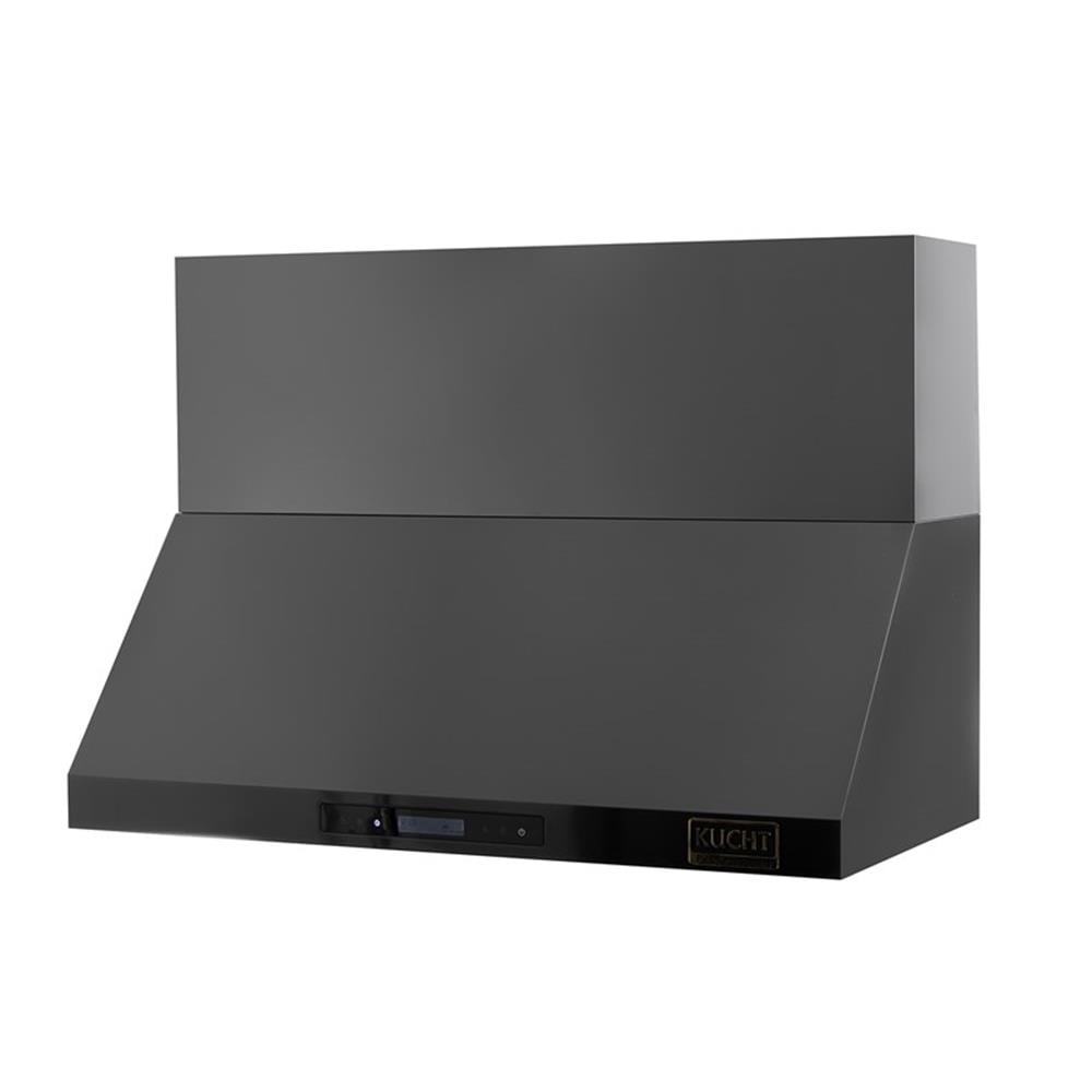 Pemberly Row 48" 6.7 cu. Propane Gas Range in Titanium & Wall Mount Range Hood