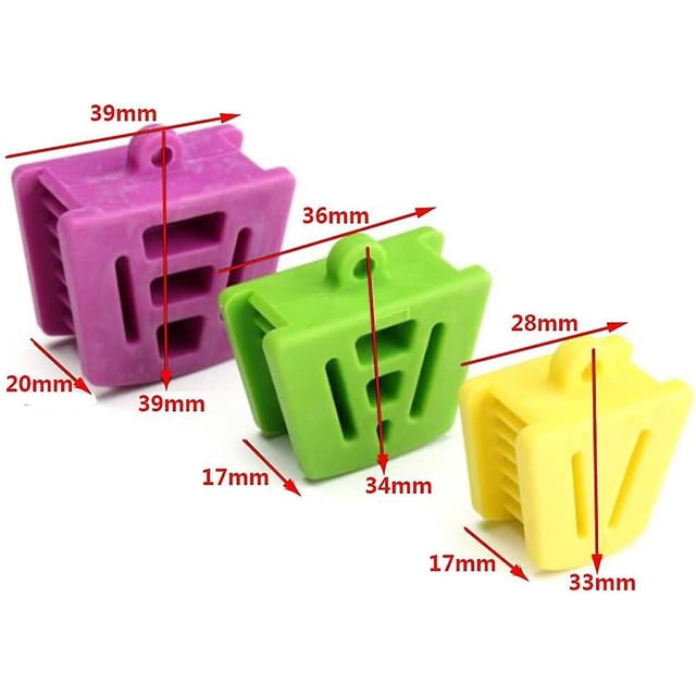 Dental Mouth Prop Dental Bite Block Bite Blocks Dentistry Accessoriespurple, Green, Yellow (3 Pcs