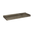 thumbnail image 1 of Pemberly Row Traditional Wood Changing Tray in Brushed Pewter, 1 of 3