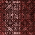 thumbnail image 1 of Ahgly Company Indoor Square Abstract Red Modern Area Rugs, 3' Square, 1 of 4
