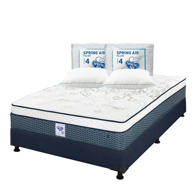 Colchón Matrimonial Cantabria Spring Air + Box + 2 Almohadas