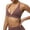 Purple, variant on Sport Bras for Women Deep V Neck Wirefree Workout Bras Back Cross Strap No Underwire Fitness Running Yoga Bras