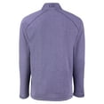thumbnail image 3 of Men's Cutter & Buck Heather Purple Arizona Diamondbacks Peshastin Eco Fleece Recycled Raglan Quarter-Zip Top, 3 of 3