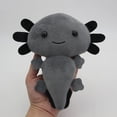 thumbnail image 5 of Kawaii Axolotl Plush Toy, Soft Gray Axolotl Stuffed Animal Plush 7.9 in., 5 of 7