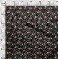 thumbnail image 3 of oneOone Cotton Silk Black Fabric Floral Quilting Supplies Print Sewing Fabric By The Yard 42 Inch Wide, 3 of 4