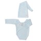 thumbnail image 3 of Ropa de fotografía de punto de ganchillo para bebé, traje fotográfico azul claro con gorro de cola larga para bebés de 0 a 2 meses, 3 of 9