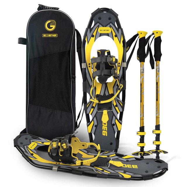 Raquetas de nieve G2 GO2GETHER G2 21" amarillas para mujeres, hombres y jóvenes