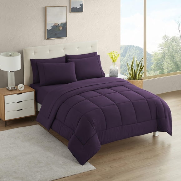 Set de edredón Sweet Home Collection California King Purple