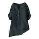 thumbnail image 5 of Camisa gris para mujer,Conjunto de top y pantalón corto de manga corta holgado e informal para mujer, 100 % poliéster, cuello en V, ideal para el hogar, sopatenor, 5 of 8
