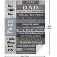 thumbnail image 5 of Gifts for Dad, Fathers Day Blanket Gifts for Dad, Dad Birthday Gift Ideas, Birthday Gifts for Dad from Daughter/Son, Best Dad Ever Gifts, Funny Dad Gifts, Gifts for Dad Who Wants Nothing, 80X60in, 5 of 6
