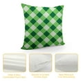 thumbnail image 4 of COMIO  Pieces St. Patrick's Day Pillow CoversLucky Clover Shamrock Green Throw Pillow Cover Case Truck Plaid Cushion Cover Happy Saint Patrick's Day Decorations for Sofa Couch Home, 4 of 5