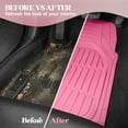 thumbnail image 6 of Carbella Pink Car Mats, 3 Piece Full Set Waterproof Trim-to-Fit Pink Floor Mats for Cars Trucks SUV, Deep Dish All-Weather Pink Car Floor Mats, Flexible Rubber Automotive Floor Mat Set for Women, 6 of 10