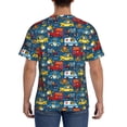 thumbnail image 3 of Vsdgher Vehicles Cartoon with Funny Drivers,Animal Drivers Print Men's Dry Fit Mesh Athletic Shirts Moisture Wicking Tennis T-Shirt Tops, 3 of 9