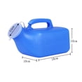 thumbnail image 3 of 68 Oz Urinal for Men Spill Proof Male Urine Collection Bottle with 45 Inch Long Tube for Bedridden Elderly Patients for Home Camping Car Travel, 3 of 5