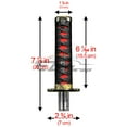 thumbnail image 3 of Samurai Sword Black Red Shift Knob Shifter Alloy Katana Adapters Universal 15cm, 3 of 9
