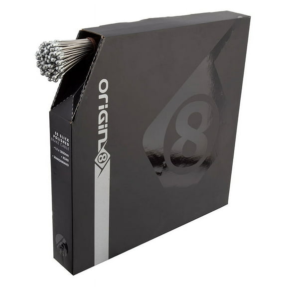 Origin8 SS Slick Polished Road Brake Cable Front or Rear 2800mm 1.5mm Silver 100