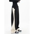 thumbnail image 4 of Pantalones para mujer, con paneles, combinables, estilo urbano, modernos, retro, drapeados, cintura elástica, elegantes, para estudiantes, para tiempo libre, con estilo, deportivos., 4 of 6