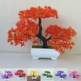 Home Decor Artificial Flower Plastic Plant Mini Bonsai Pine