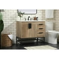 thumbnail image 2 of Elegant Decor Eugene 36" Aluminum MDF Single Bathroom Vanity in Natural Oak, 2 of 8