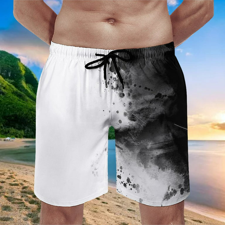 Pzocapte Indep Men's Board Shorts Running Father Son Matching Swim