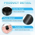 thumbnail image 3 of Uxcell 3Pcs Tape Dispenser Core, Replacement Core for 20031 Tape Dispenser Plastic Insert Parts for Home Office Warehouse Wrapping Packaging Mailing Shipping, Black, 3 of 7