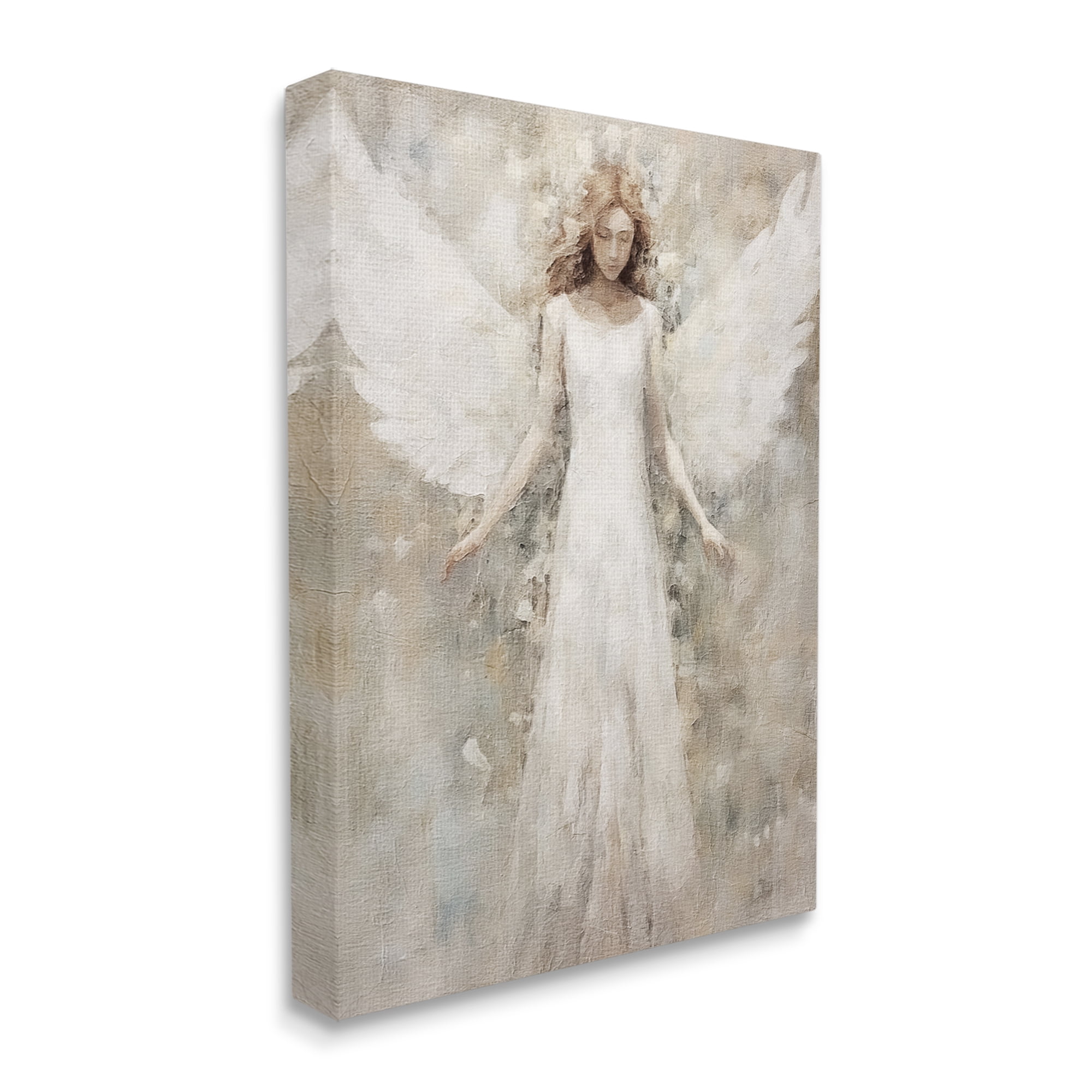 Stupell Industries Soft Abstract Angel Abstract Painting Gallery Wrapped Canvas Art Print Wall Art, 24 x 30