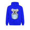thumbnail image 4 of Sudadera con capucha de manga larga con estampado de koala de bolsillo que se asoma, divertida, para el día del padre, para Navidad, para hombre, 4 of 5